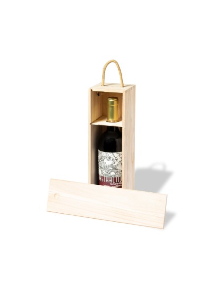 CAJA DE PRESENTACIÓN VINO BOTELLA PERSONALIZADA