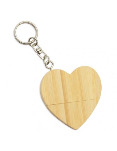 MEMORIA USB 16GB BAMBÚ – CORAZÓN