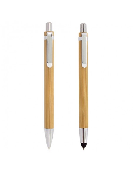 SET BOLIGRAFO Y PORTAMINAS BAMBÚ