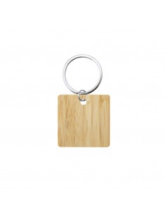 LLAVERO DE BAMBÚ CUADRADO