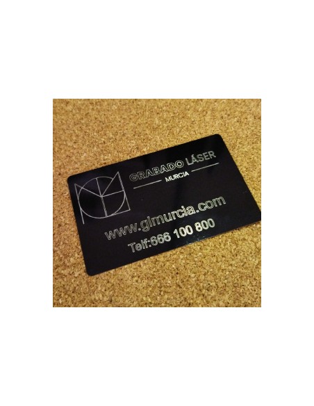 TARJETAS DE VISITA ALUMINIO PACK 100 - 54x86x0.45mm