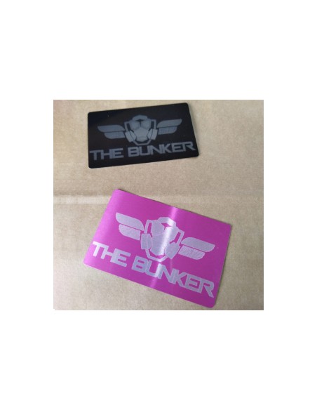 TARJETAS DE VISITA ALUMINIO PACK 50 - 54x86x0.2mm