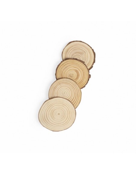 SET 4 POSAVASOS DE MADERA