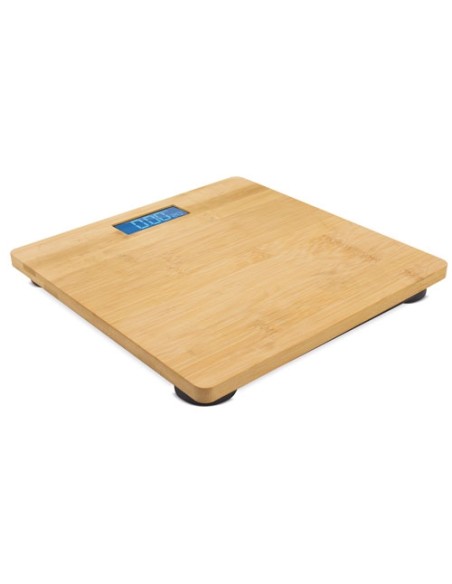 BASCULA DE BAÑO CON TEMPERATURA DE BAMBU