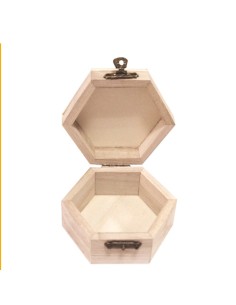 CAJITA DE MADERA HEXAGONAL 2