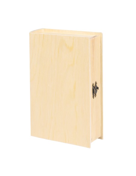 CAJA DE MADERA EN FORMA DE LIBRO 20X13cm