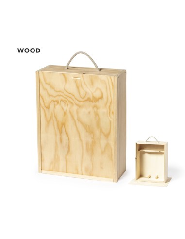 CAJA DE PRESENTACION DE VINOS GRABADA