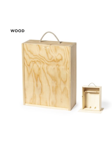 CAJA DE PRESENTACION DE VINOS GRABADA