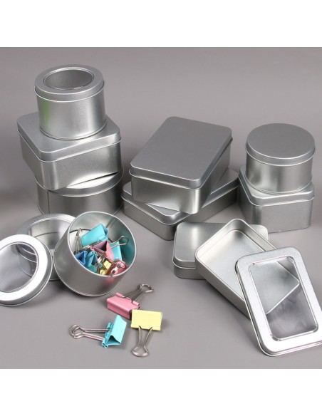 CAJA PERSONALIZADA DE METAL REDONDA 7.5*4.5CM