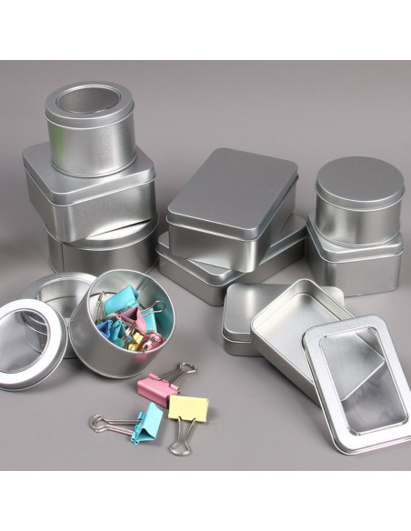 CAJA PERSONALIZADA DE METAL RECTANGULAR 10.7*7*3CM