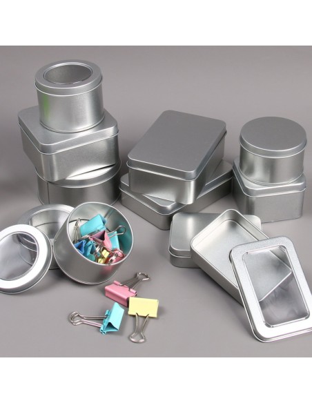 CAJA METÁLICA PERSONALIZADA CUADRADA 6.5*6.5*4.5CM