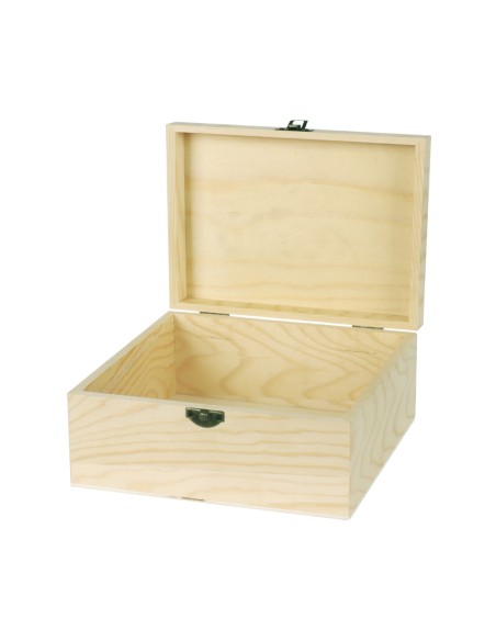 CAJA GRABADA DE MADERA 20*20*9.5CM